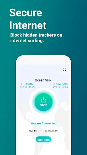 Ocean VPN - Secure VPN Proxy ภาพหน้าจอ 0