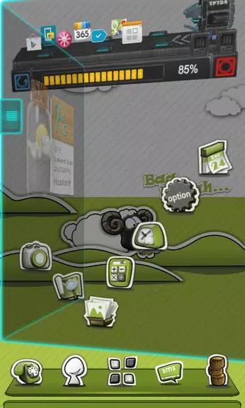 Next Launcher Theme P.Sheep スクリーンショット 0
