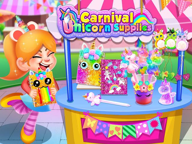 Carnival Unicorn School Supplies - Trendy Carnival Captura de pantalla 0