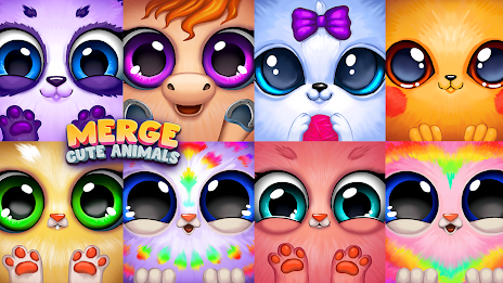 Merge Cute Animals: Pets Games Ekran Görüntüsü 1