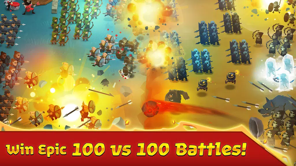 Battle Legion: Mass Troops RPG 螢幕截圖 1