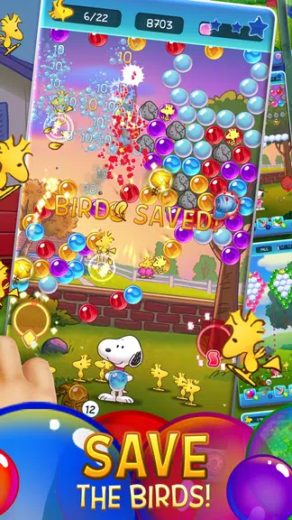 Bubble Shooter - Snoopy POP! Скриншот 1