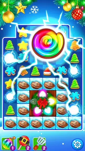 Christmas Cookie: Match 3 Game Ekran Görüntüsü 1