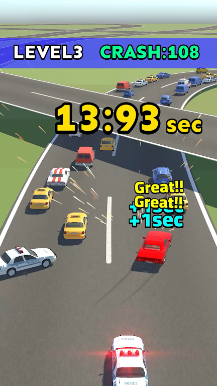 Car Chase And Crash Run ภาพหน้าจอ 1