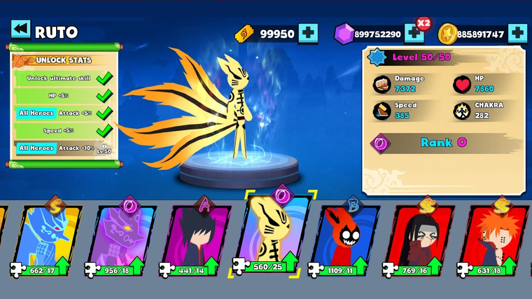 Stickman Ninja Fight 3v3 Mod应用截图第1张