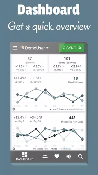 Schermata Follower Stats for Instagram 0