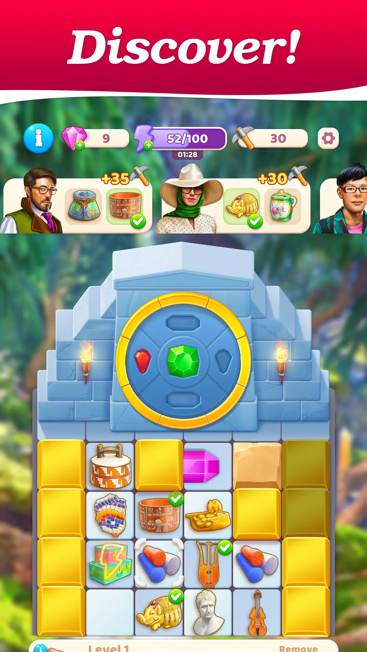 Merge Treasure Hunt－Match game 스크린샷 1