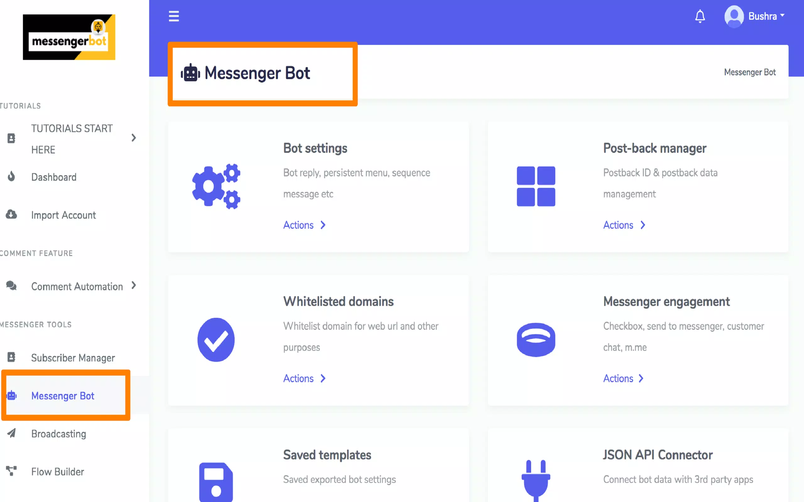 Messenger Bot Schermafbeelding 2