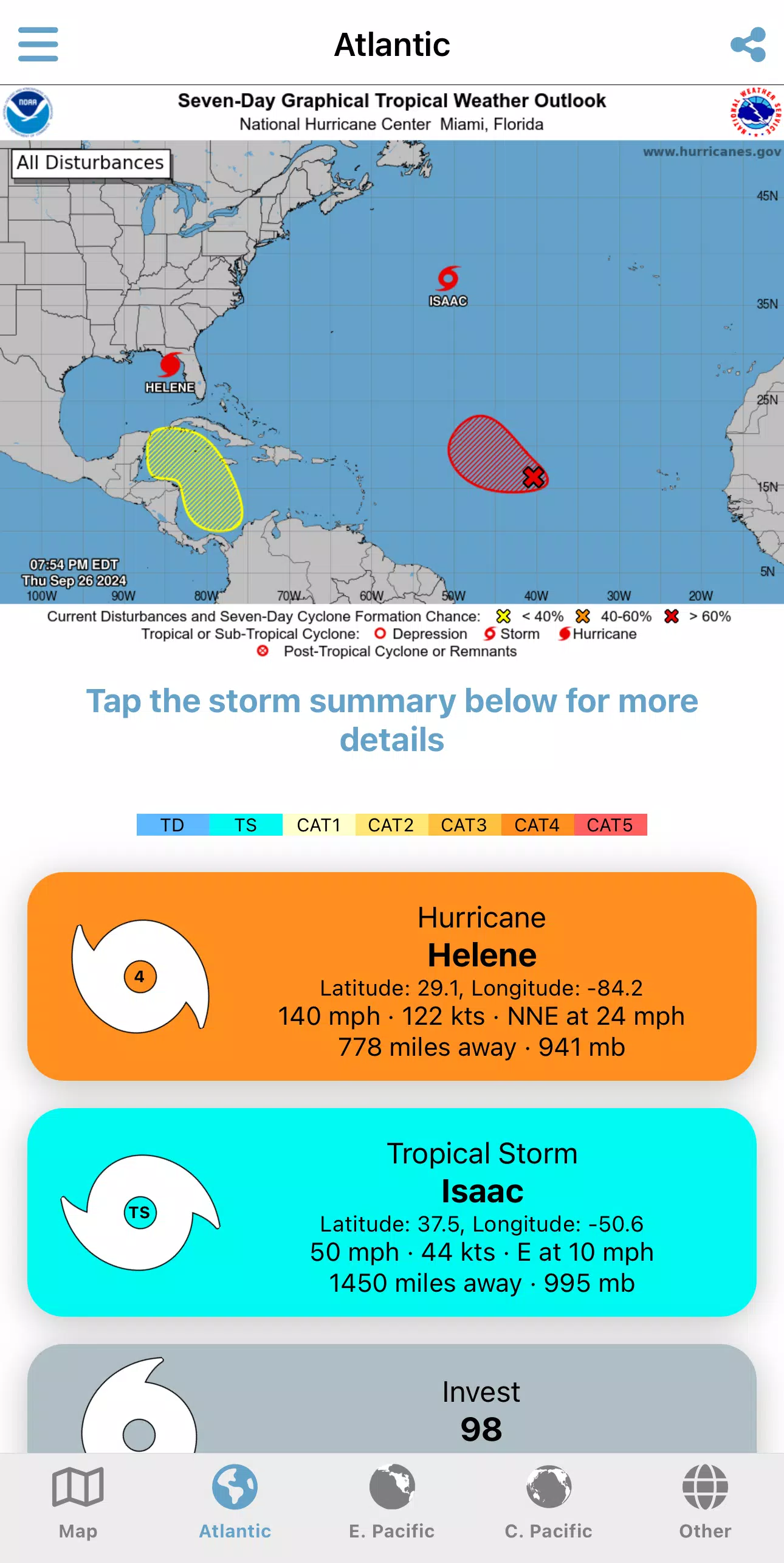 Tropical Hurricane Tracker 螢幕截圖 0