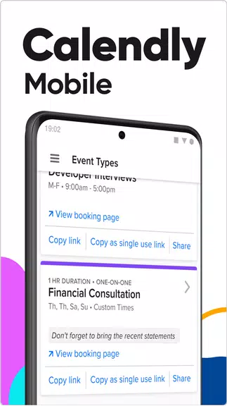 Calendly Mobile ภาพหน้าจอ 0