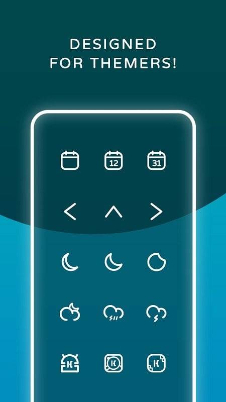 Reev Pro - White Outline Icons应用截图第1张