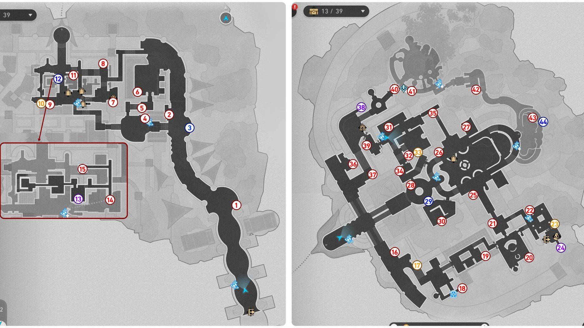 Honkai: Star Rail Okhema Mapa del tesoro