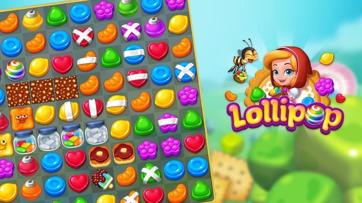 Lollipop: Sweet Taste Match 3 Скриншот 2