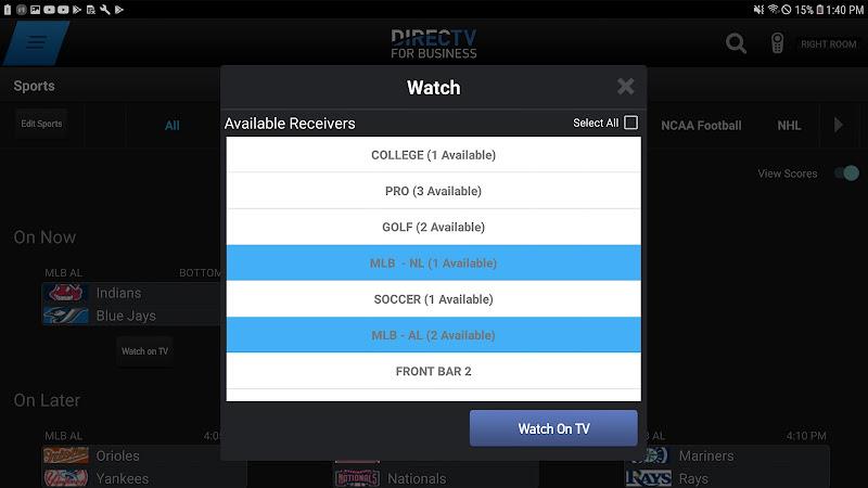 DIRECTV FOR BUSINESS Remote 螢幕截圖 0