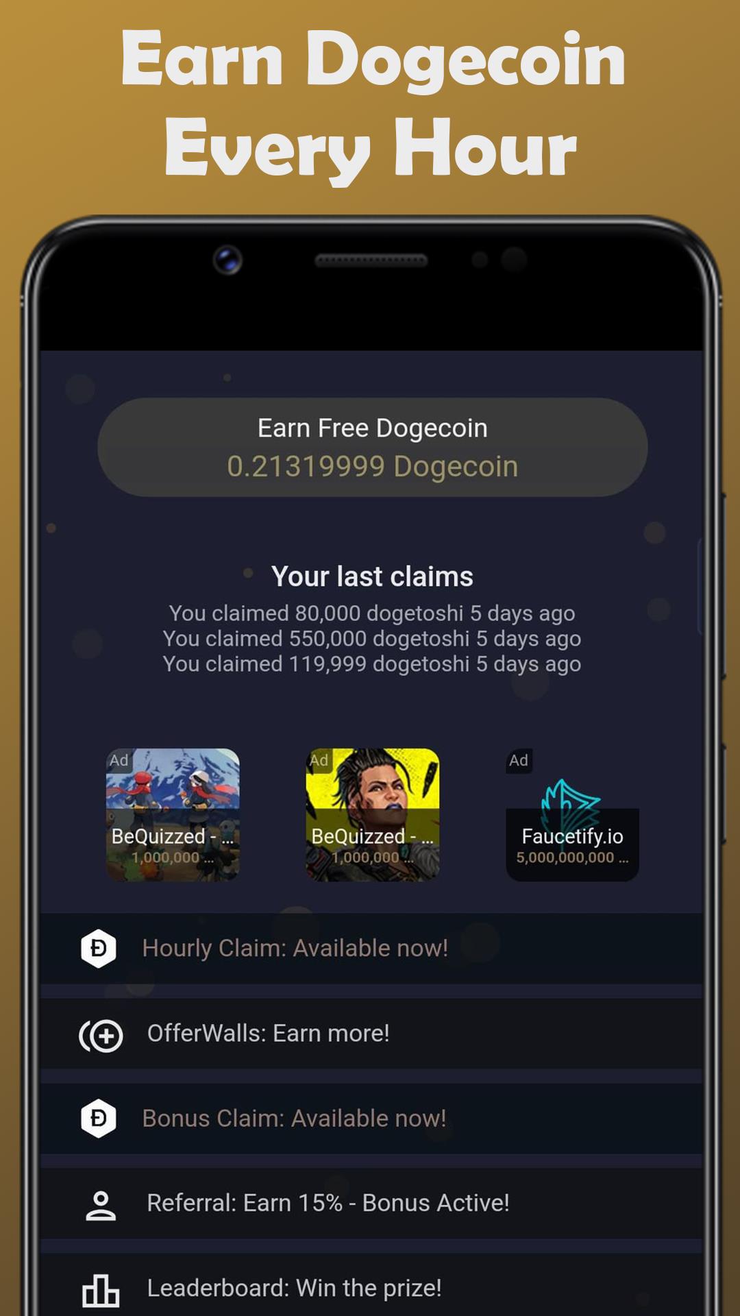 Schermata Earn Dogecoin 0