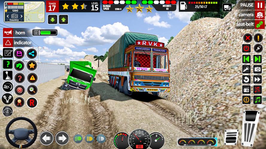 Indian Lorry Truck Driving 3d Tangkapan skrin 0