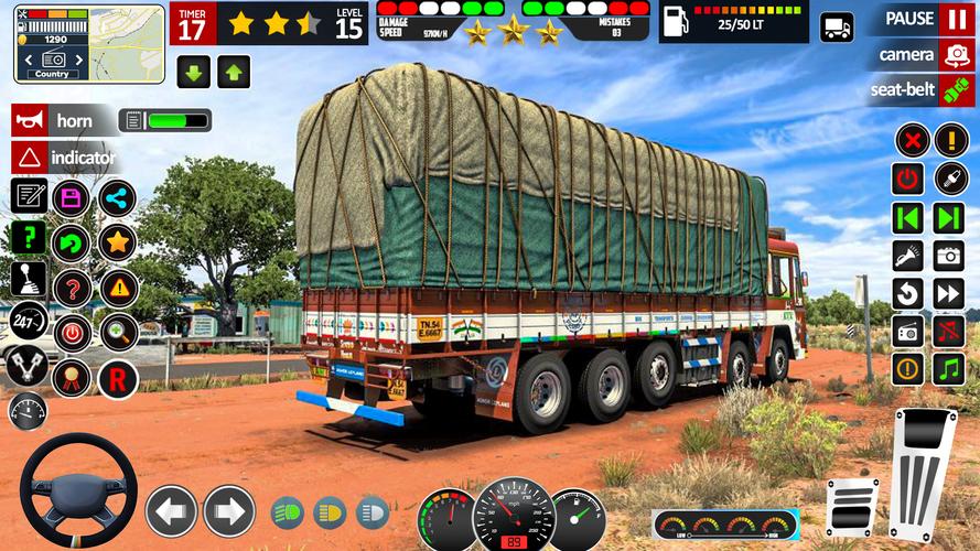 Indian Lorry Truck Driving 3d Tangkapan skrin 3