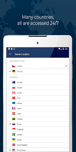 Fast VPN proxy servers with no logs - RUSVPN Capture d'écran 0