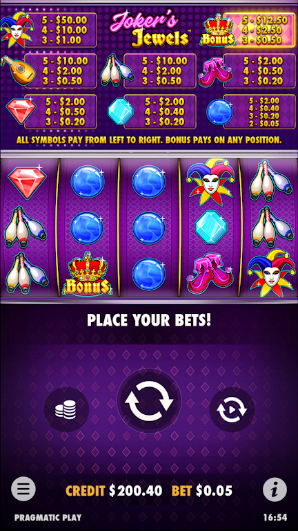 Joker’s Jewels Slot Casino Win Captura de tela 3
