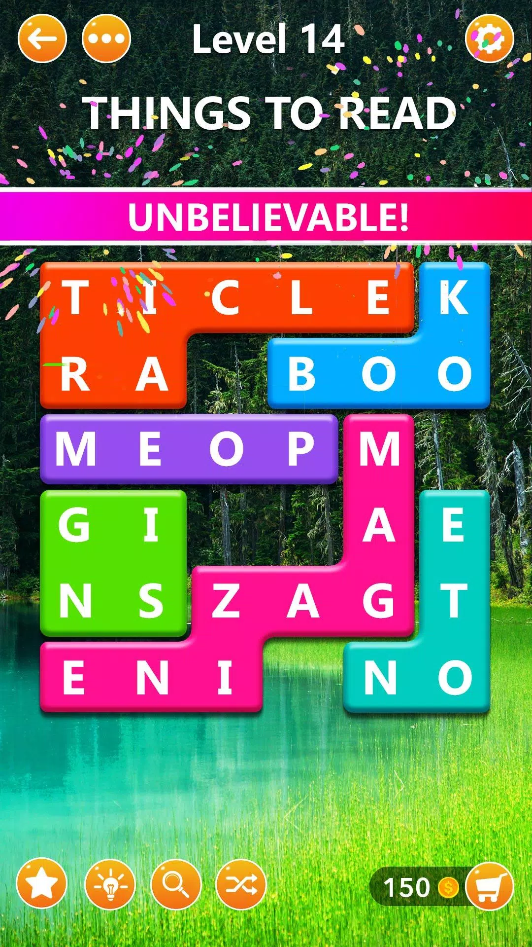 Word Blocks Puzzle - Offline-W Screenshot 1