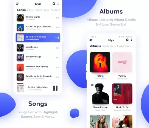 Nyx Music Player Ảnh chụp màn hình 1