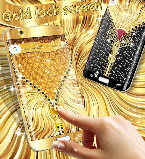 Gold lock screen ဖန်သားပြင်ဓာတ်ပုံ 1