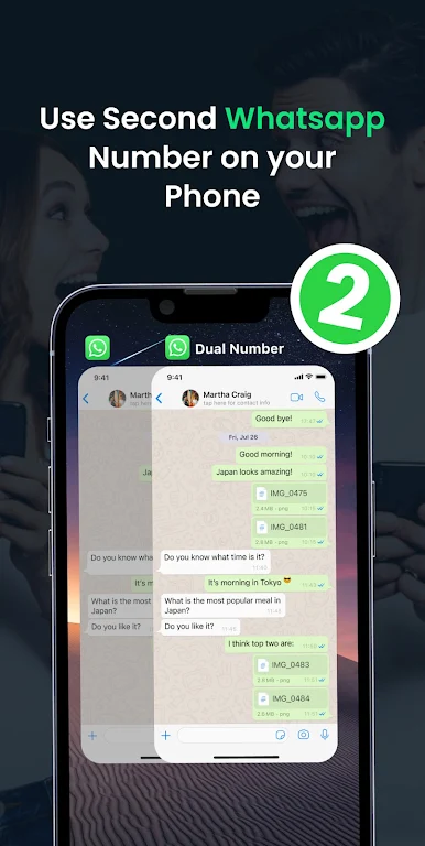 Wa Dual: Web Chat Messenger ဖန်သားပြင်ဓာတ်ပုံ 2