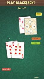 Blackjack 777 Card Game Schermafbeelding 0