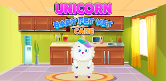 Unicorn Baby Pet Vet Care Game ဖန်သားပြင်ဓာတ်ပုံ 1