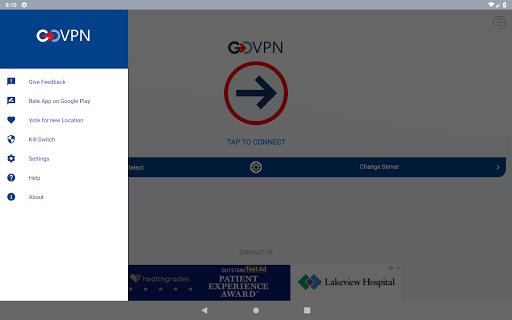 VPN rápido seguro da GOVPN Screenshot 1