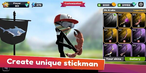 Stickman Archer Online Tangkapan skrin 2