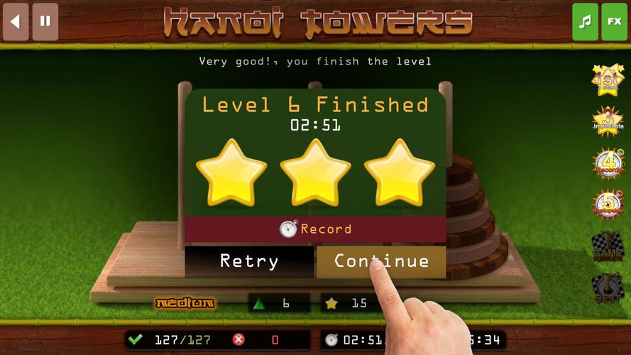 The Hanoi Towers Lite ဖန်သားပြင်ဓာတ်ပုံ 3