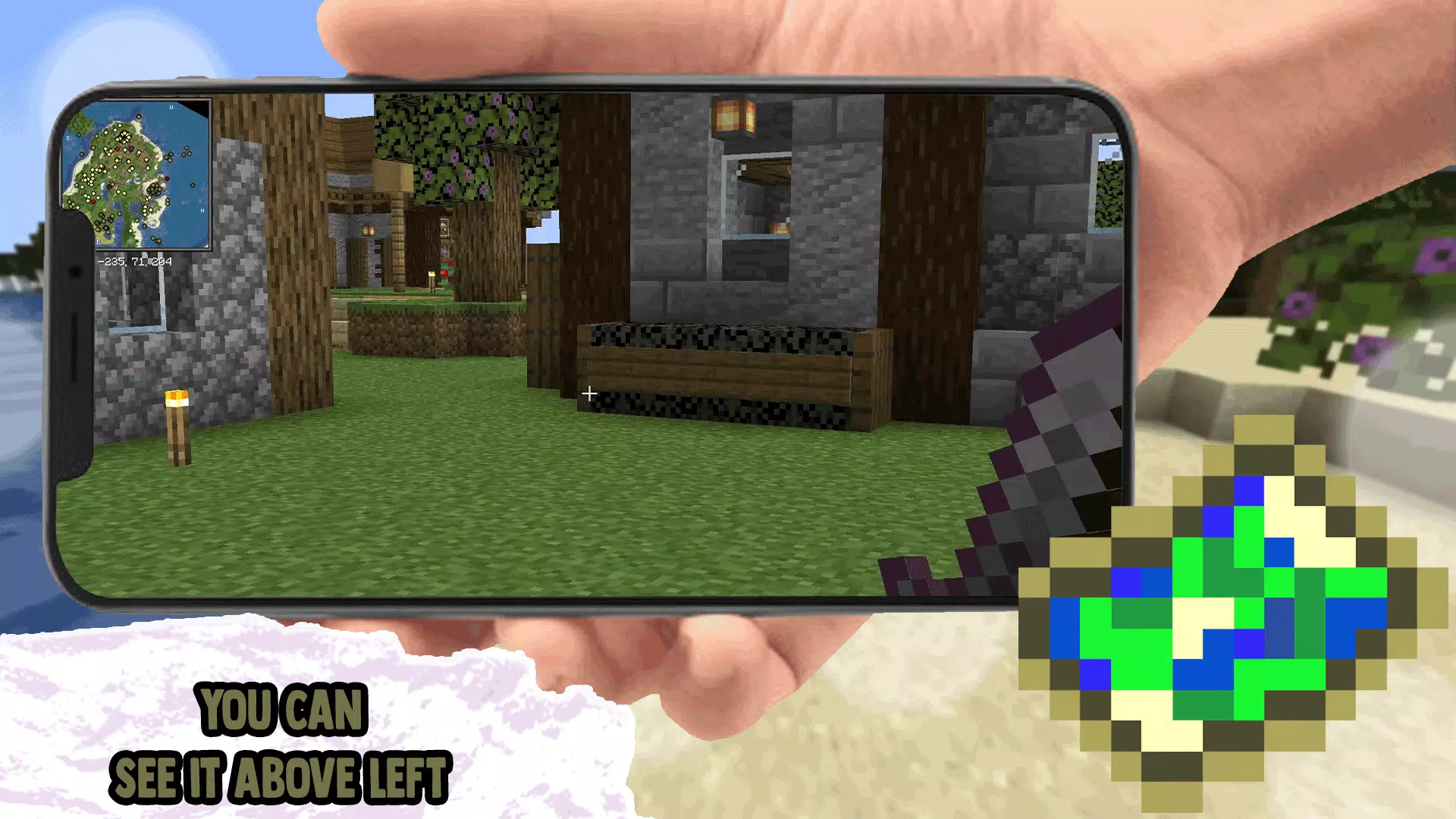 Schermata Minimap Mod Addons for MCPE 0