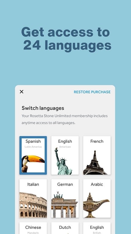 Rosetta Stone: Learn Languages Ảnh chụp màn hình 2