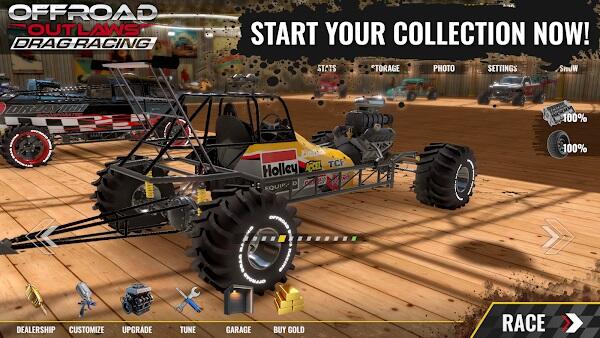 Offroad Outlaws Drag Racing ภาพหน้าจอ 0