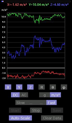 Accelerometer Meter Capture d'écran 2