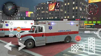 Ambulance Game Car Driving Sim 螢幕截圖 1