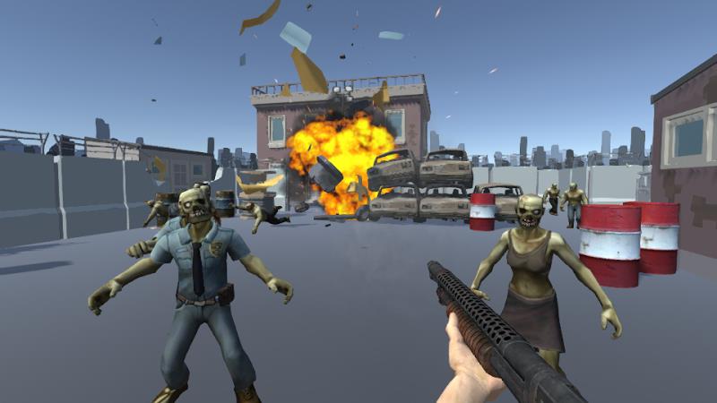 Zombie Shooting 3D Offline ภาพหน้าจอ 1