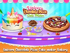 Sweet unicorn cake bakery chef स्क्रीनशॉट 0