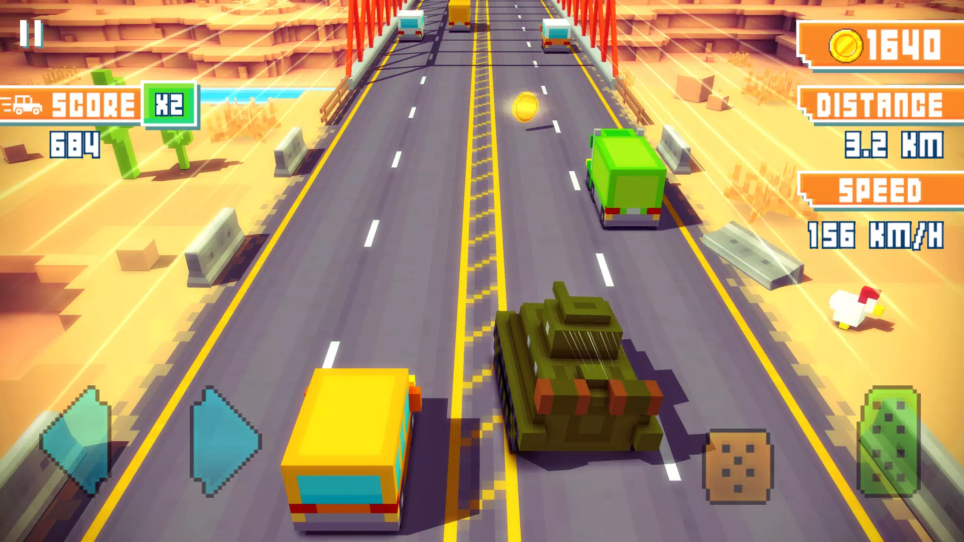 Blocky Highway Schermafbeelding 0