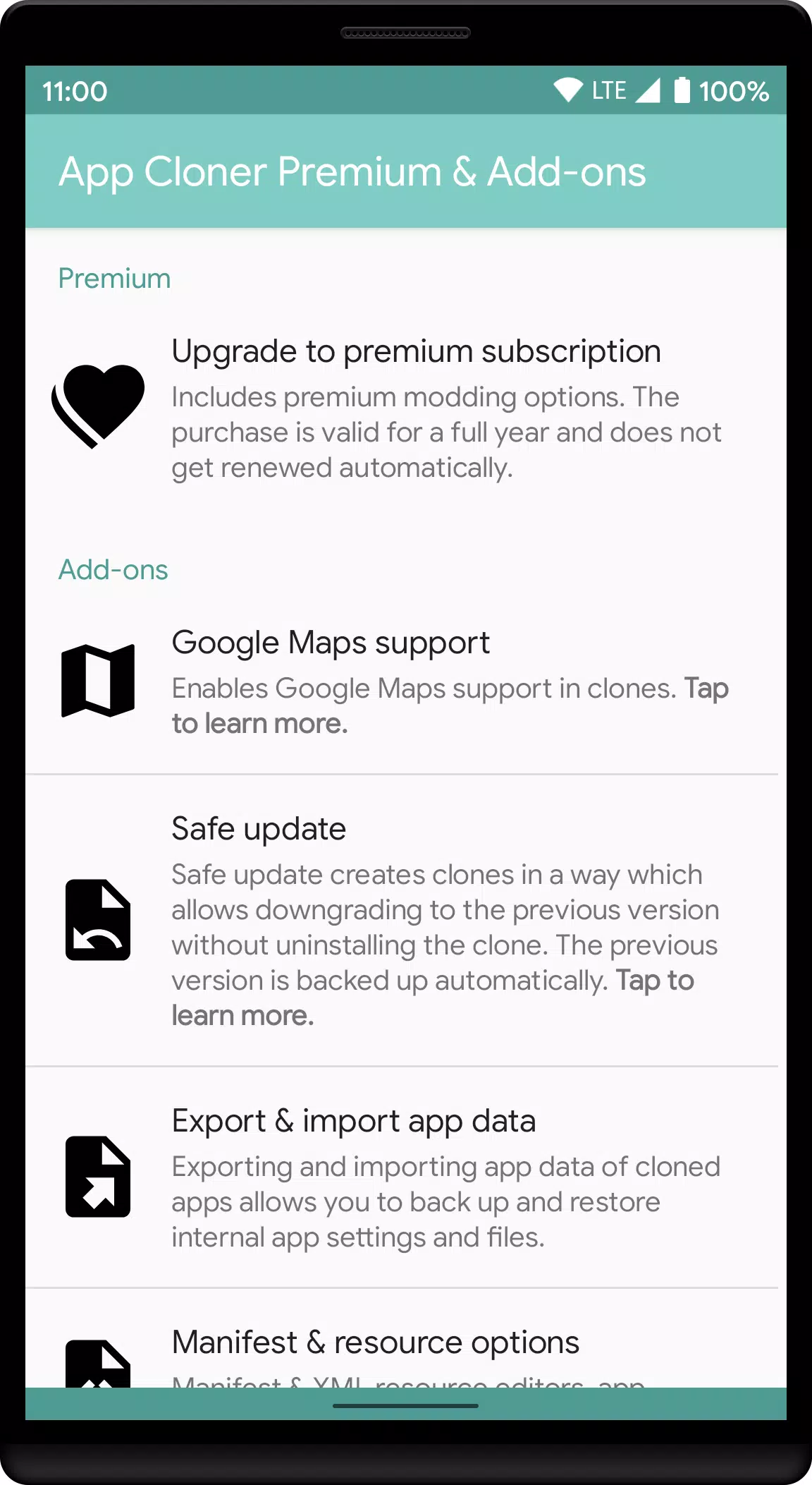 App Cloner Premium & Add-ons ဖန်သားပြင်ဓာတ်ပုံ 0