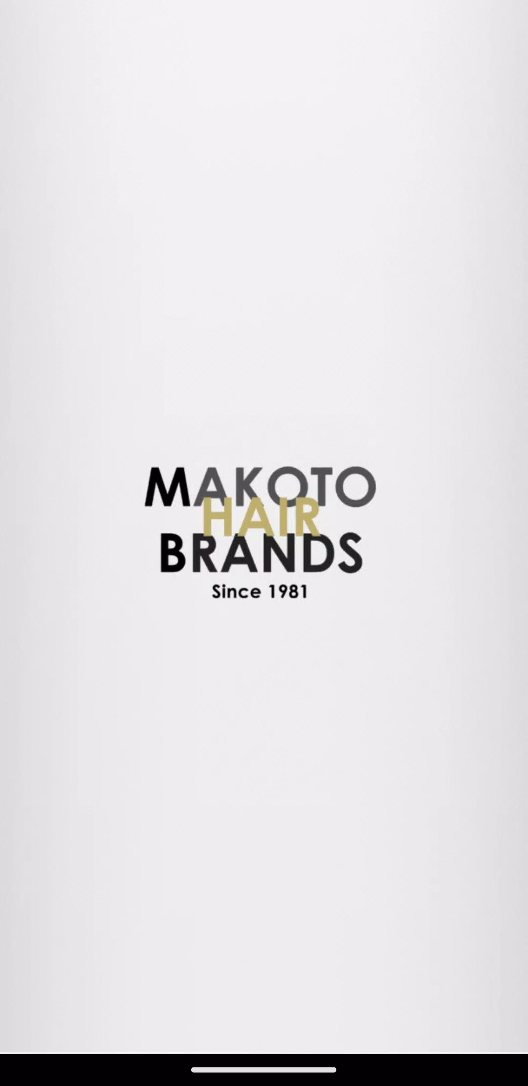 『MAKOTO HAIR BRANDS』公式アプリ Schermafbeelding 0