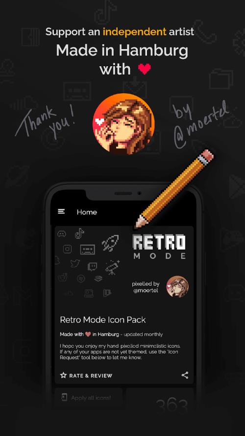 Retro Mode - Icon Pack (Light) 스크린샷 3