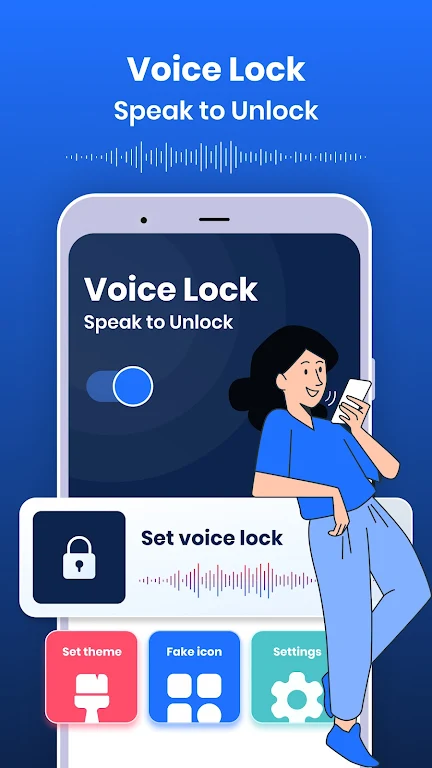 Voice Lock : Speak to Unlock Tangkapan skrin 0