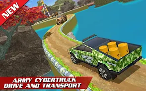 Offroad US Army Truck Driving Captura de pantalla 0