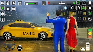 Taxi Driver Cab Car Driving 3D スクリーンショット 1