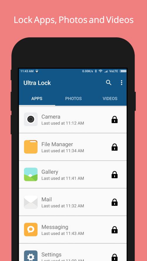 Ultra Lock ภาพหน้าจอ 0