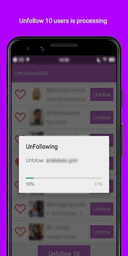 Unfollowers  &  Followers 螢幕截圖 3