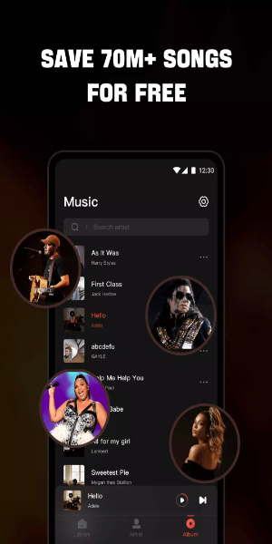 Offline Music Player - Mixtube Tangkapan skrin 1