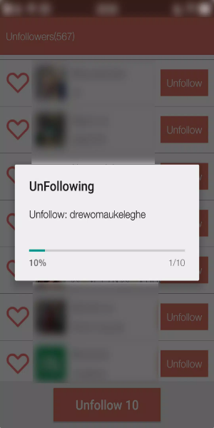 Unfollower Plus - Non followers & Following 螢幕截圖 1